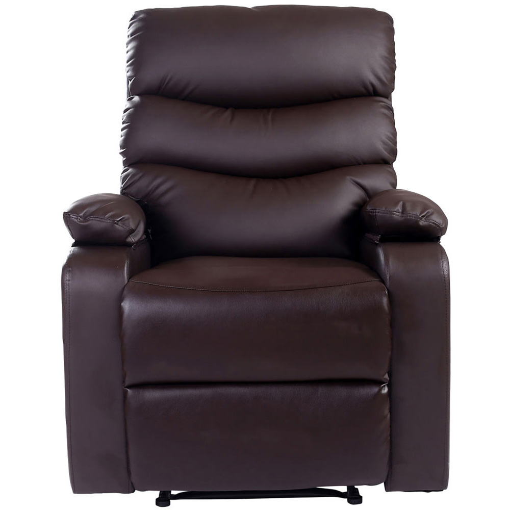 Furniture Online Ashby Brown Leather Recliner Chair Image 5