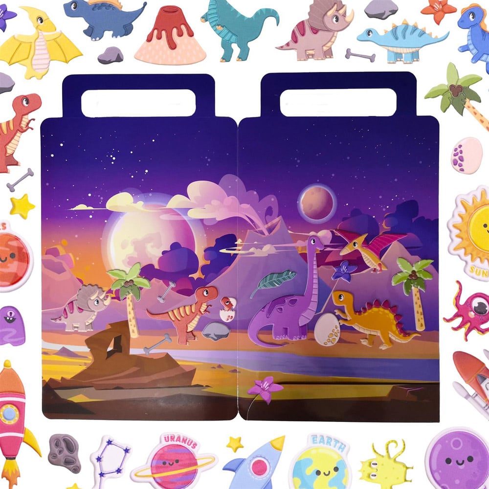 Walplus Lost in Space Double Sided Reusable Foam Window Sticker 103 Piece Image 4