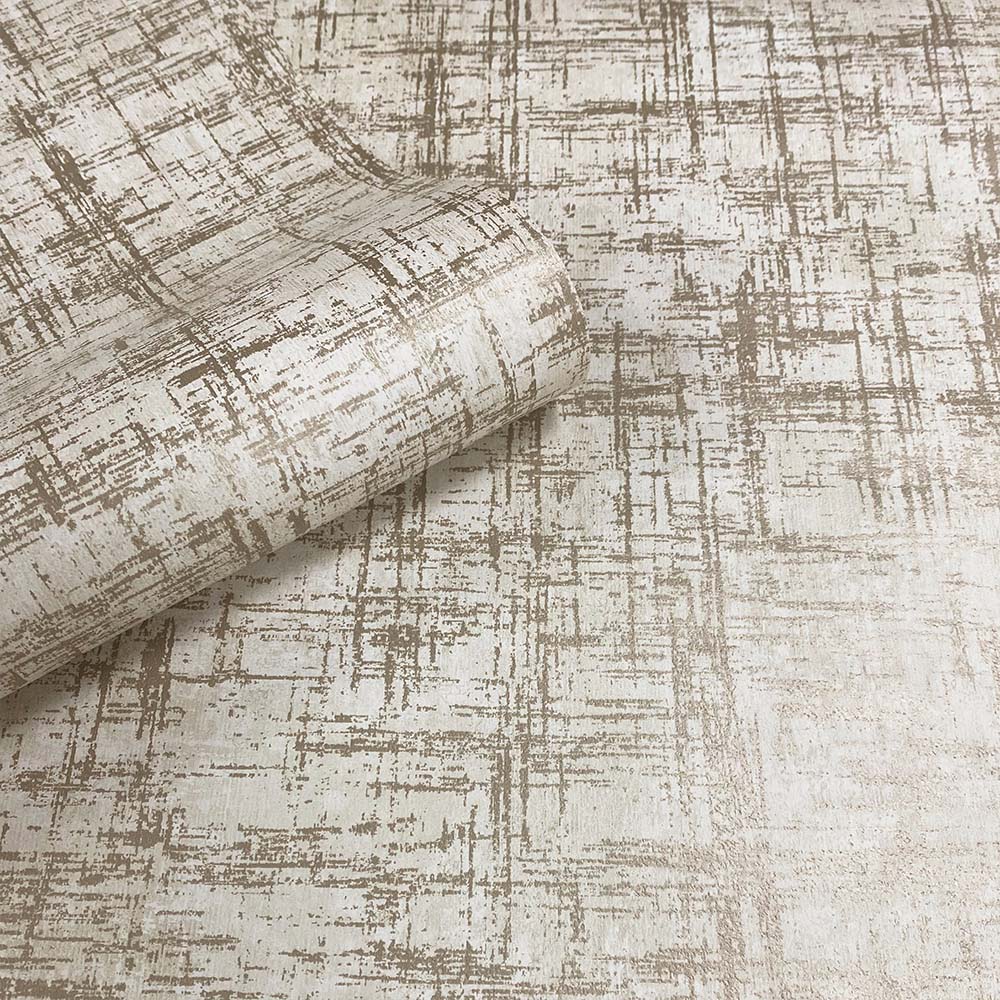Muriva Etta Texture Cream and Gold Wallpaper Image 2