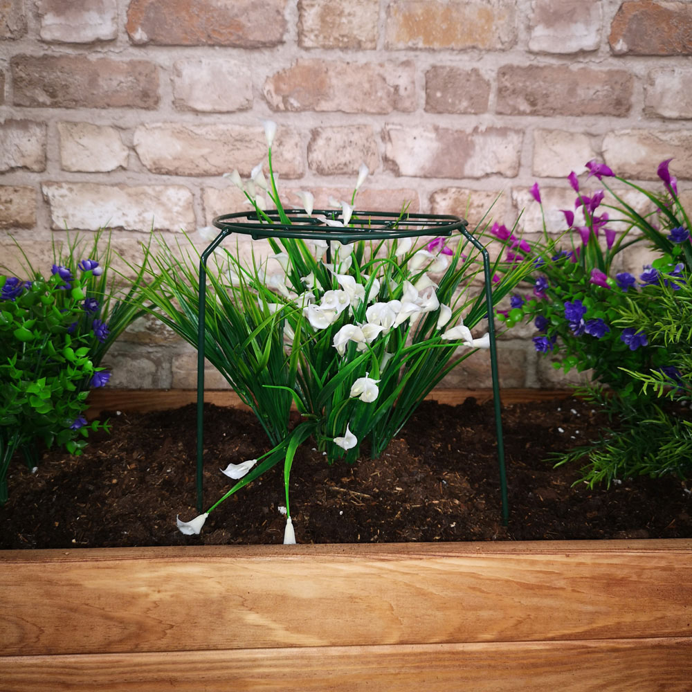 Samuel Alexander Tom Chambers Urban Dark Green Metal Herbaceous Garden Plant Support 3 Pack Image 2