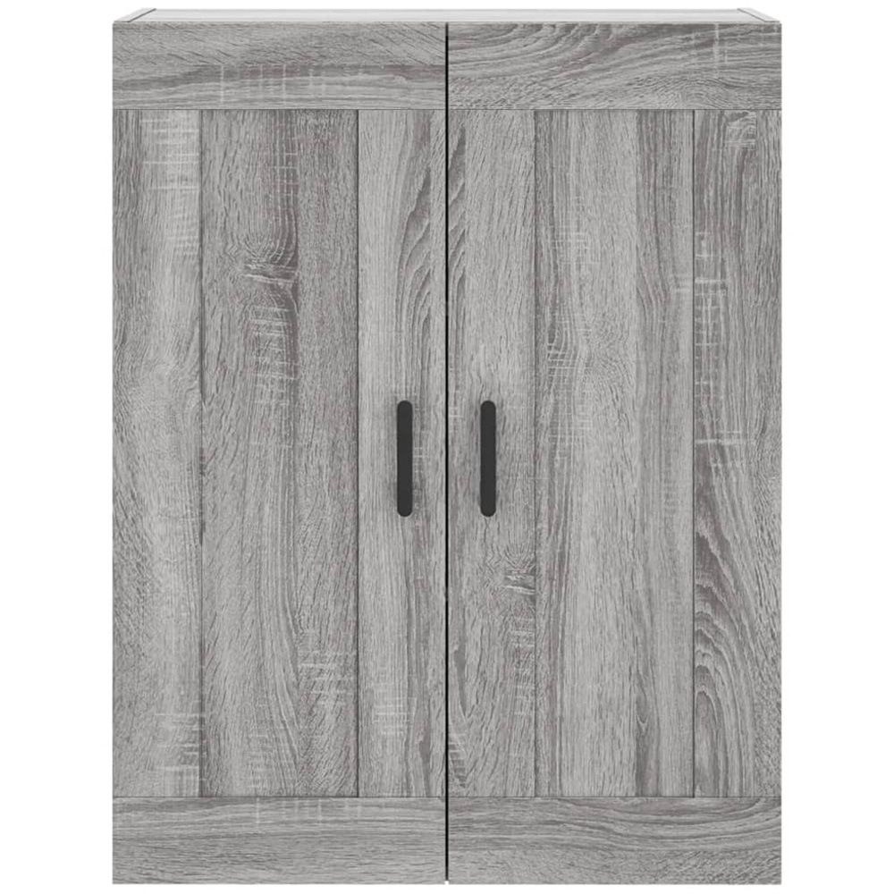 vidaXL Single Door 2 Drawer 2 Shelf Grey Highboard Image 6