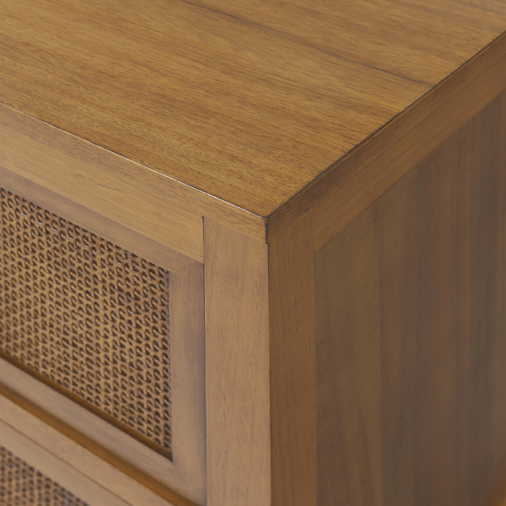 Teamson Home Hatteras 2 Drawer Natural Nightstand Image 7