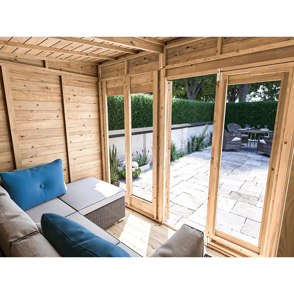 Dunster House RagePanda 8 x 6ft Modular Brown Superfelt Pent Summerhouse Image 4