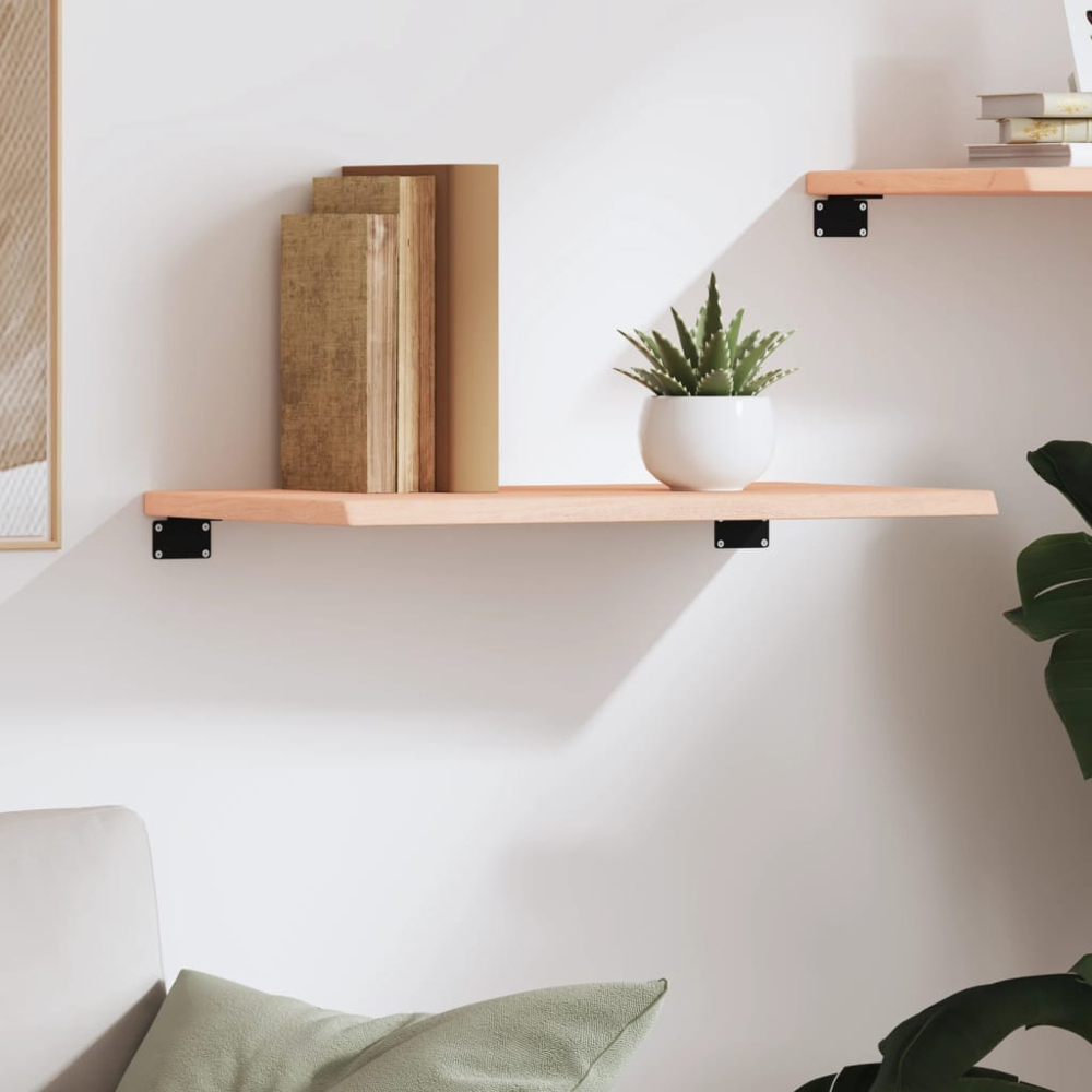 vidaXL 60 x 40 x 2cm Brown Wall Shelf Image 2