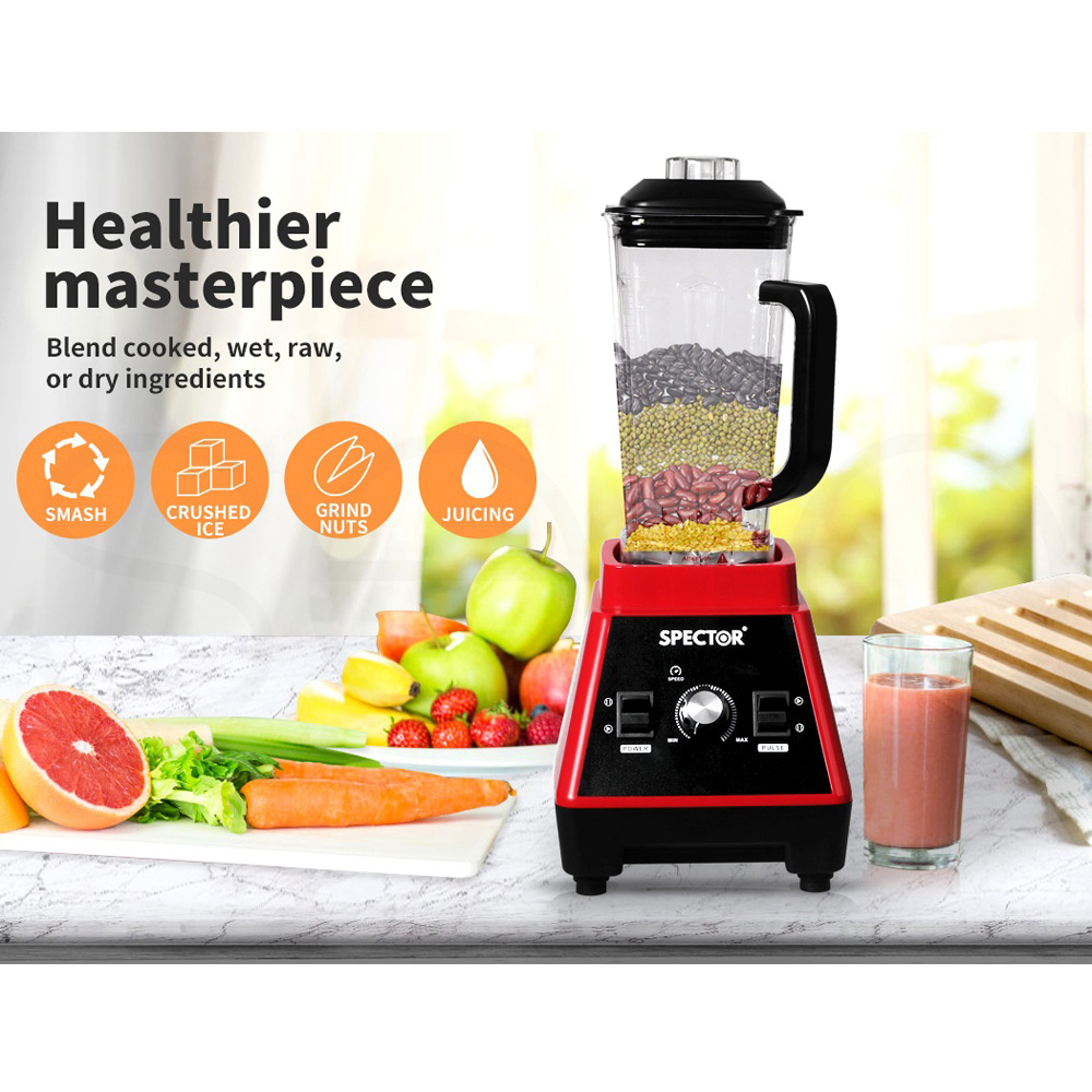 Spector AP0034-RD Red Commercial Blender Mixer Food Processor 2L Image 9