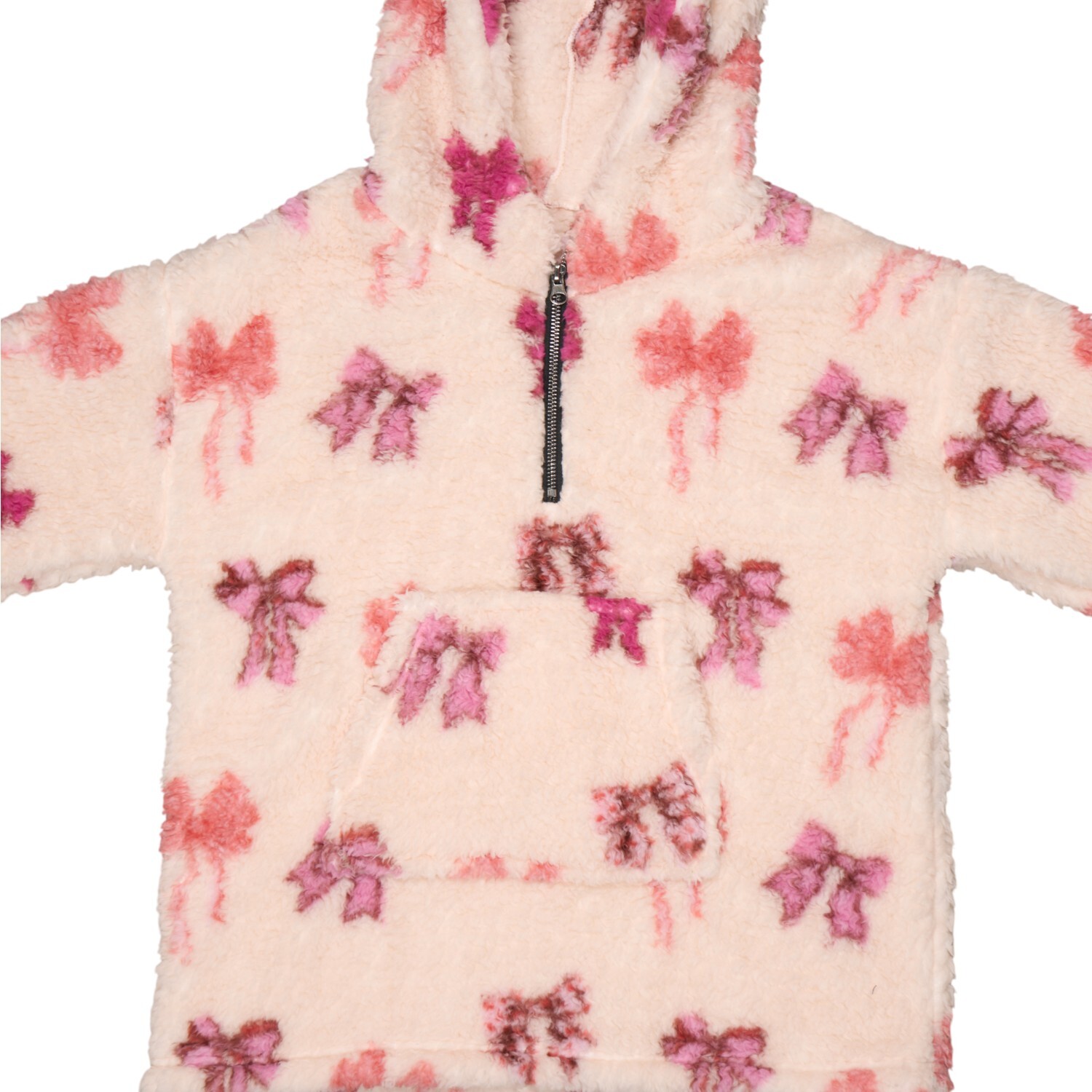 Kids Printed Sherpa Zip Hoodie Image 16