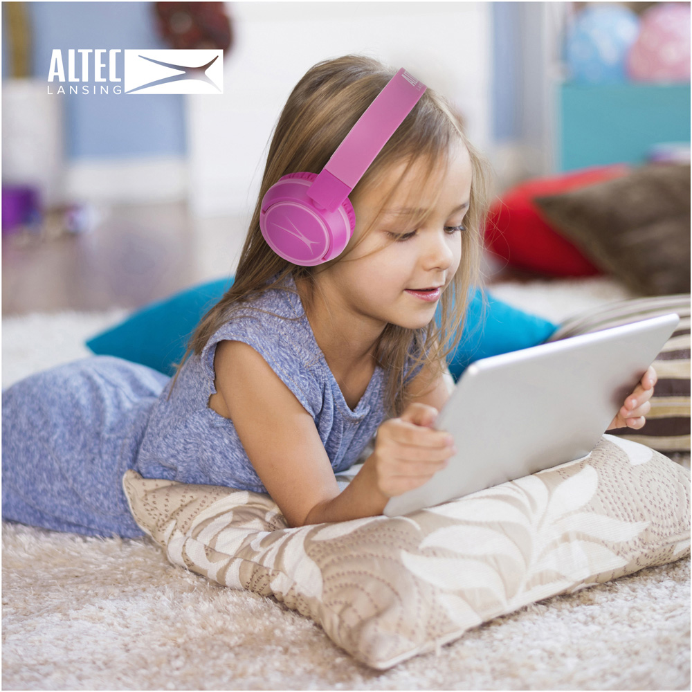AVF Altec Lansing 2 in 1 Kids Princess Pink Wireless Headphones Image 9