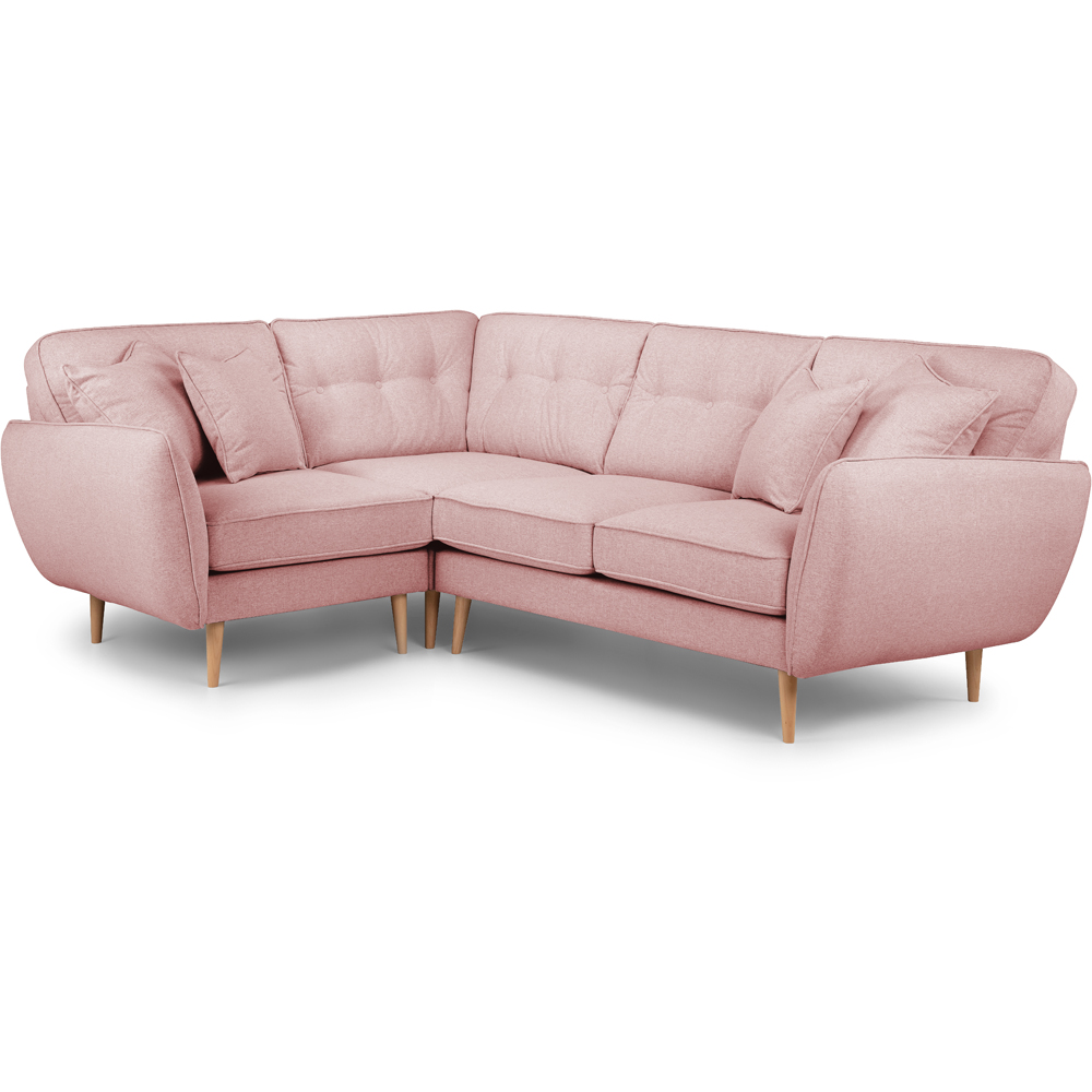 Opry Faro 4 Seater Button Back Soft Pink Right Hand Corner Sofa Image 2