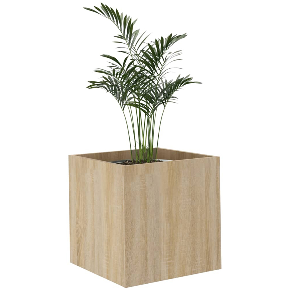 vidaXL Sonoma Oak Garden Planter 40 x 40 x 40cm Image 3