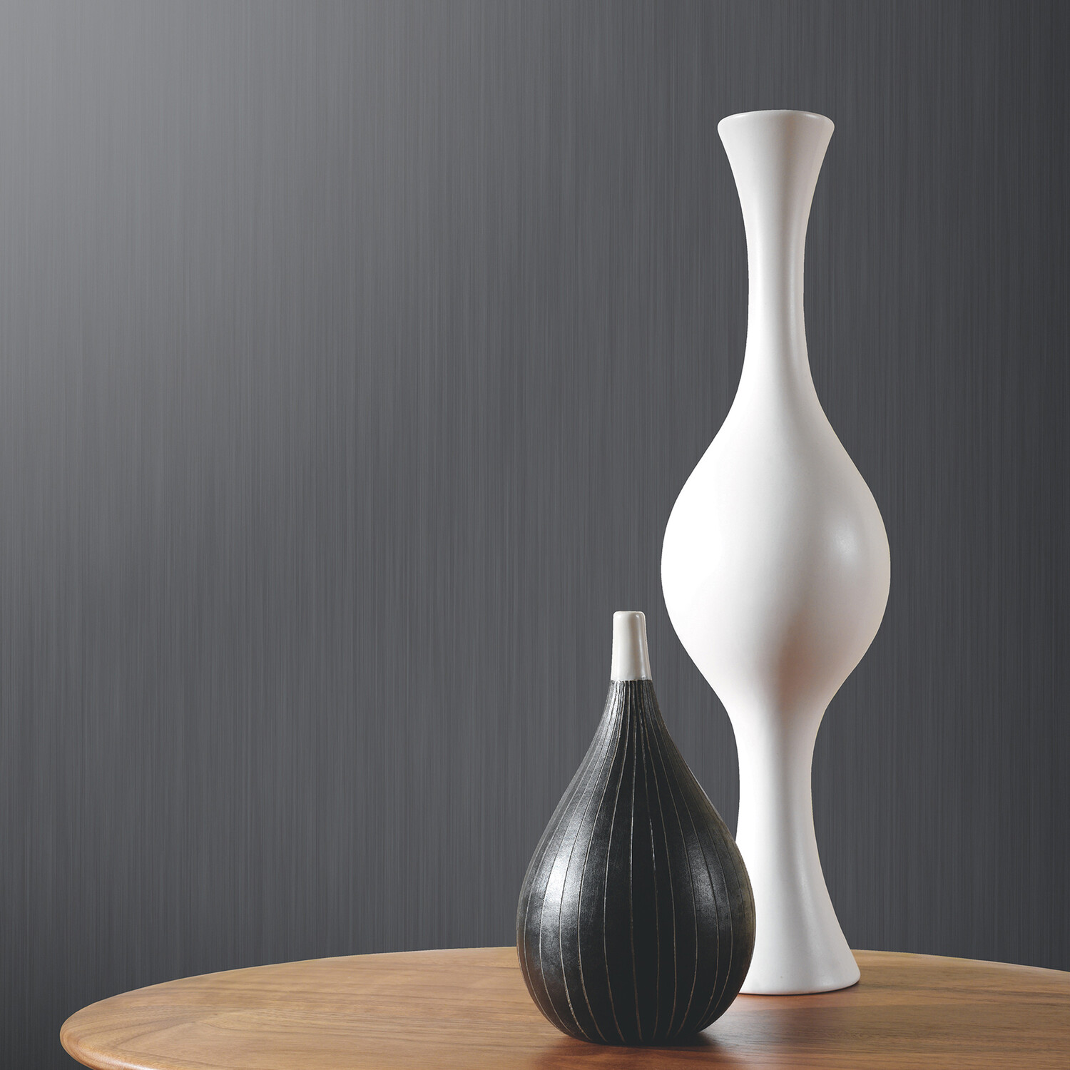 Stardust Textured Wallpaper - Black Image 2