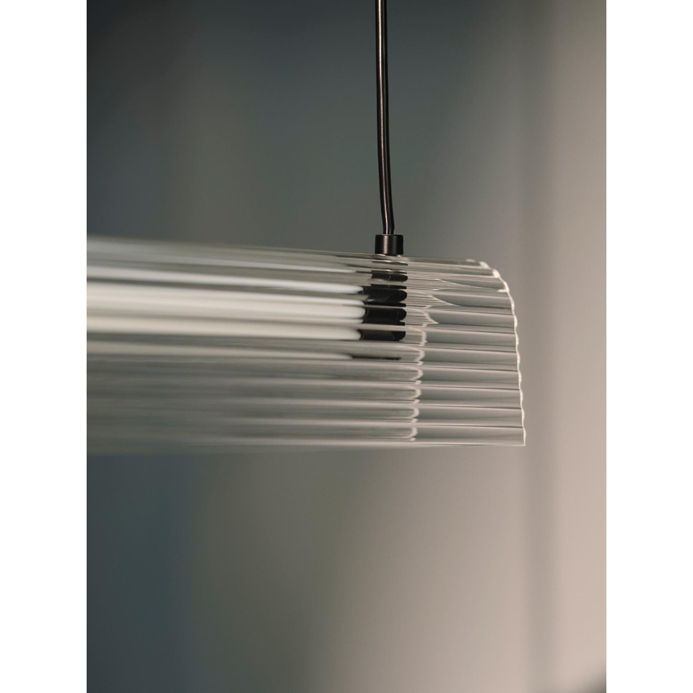 Nordlux Aliani Black Ribbed Acrylic Pendant Light Image 6