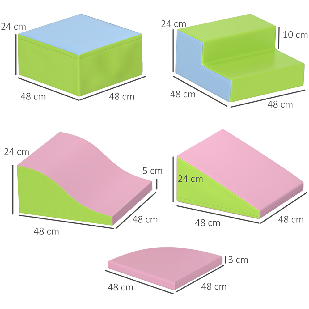 Tommy Toys Kids Red Climb and Crawl Equipment Playset 6 Piece Image 7