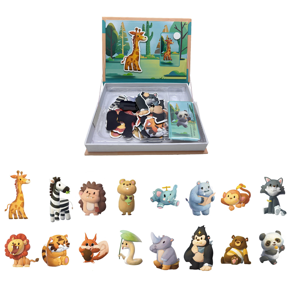 Animal Magnetic Puzzle Book Image 2