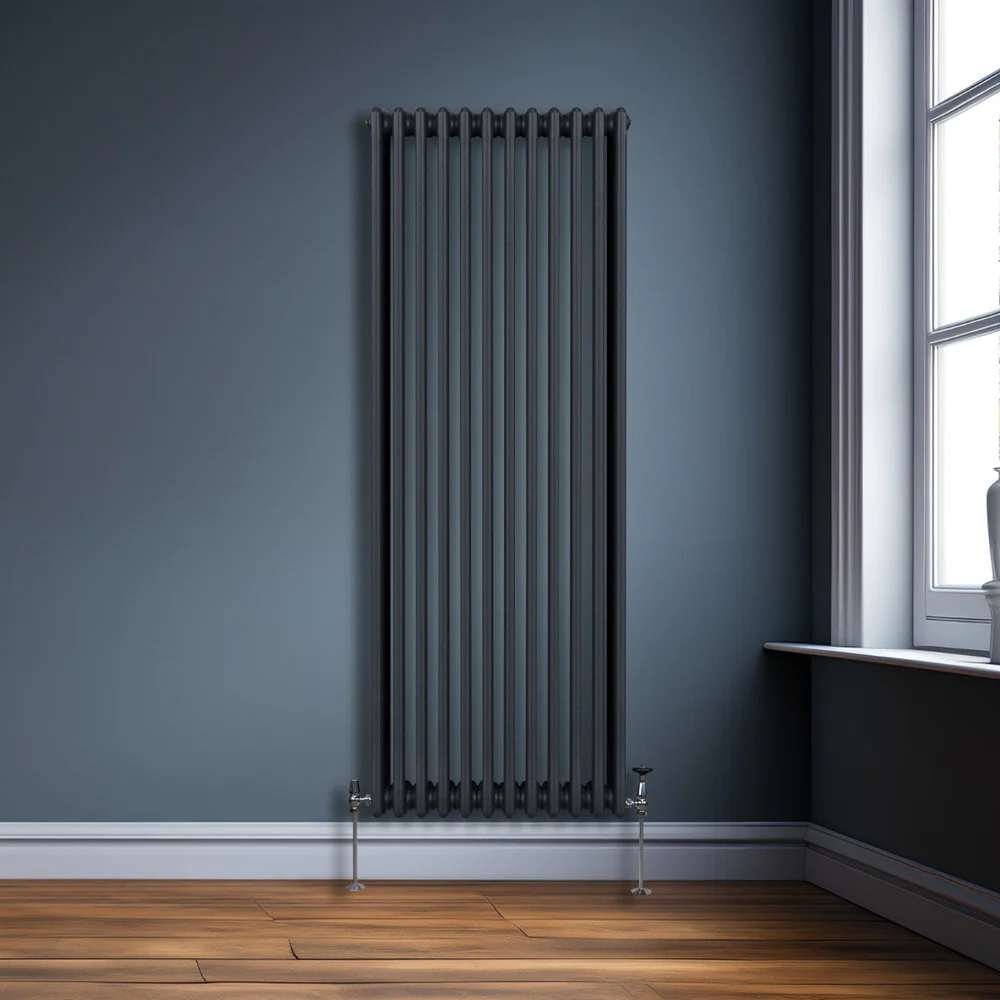 Monster Shop 7916 BTU Anthracite Grey Traditional 3 Column Radiator 1800 x 562mm Image 2