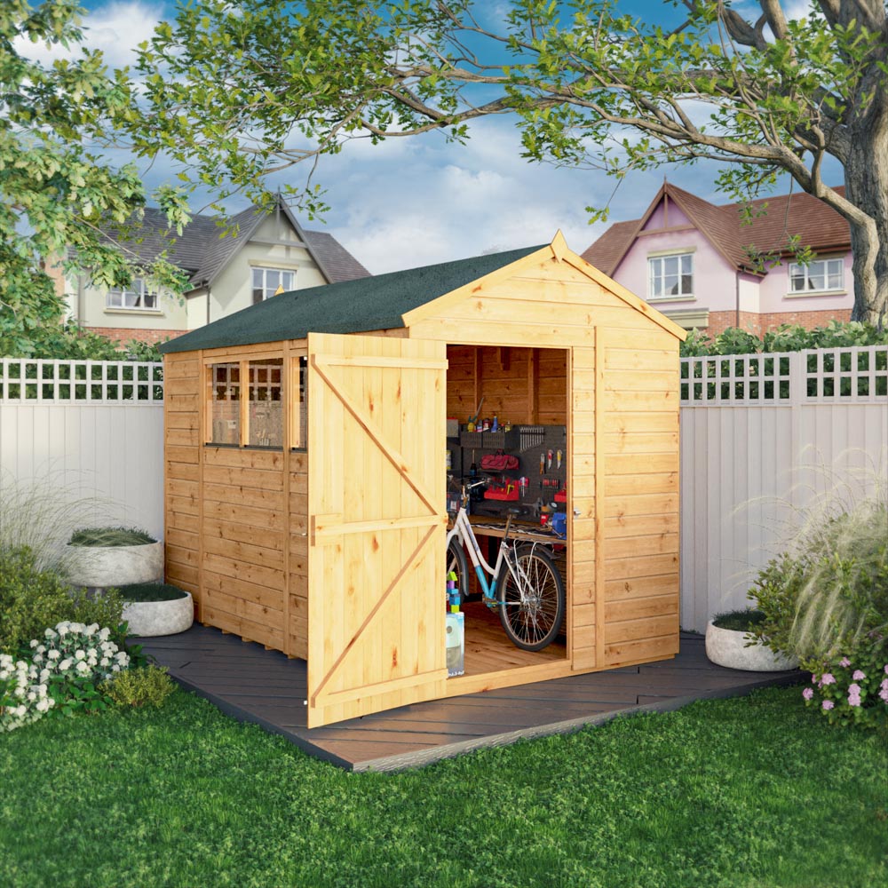 Mercia Woodsman 10 x 6ft Shiplap Glass Apex Shed Image 3