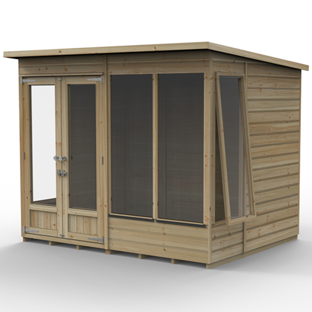 Forest Garden Beckwood 8 x 6ft Single Side Opening Pent Summerhouse Image 5