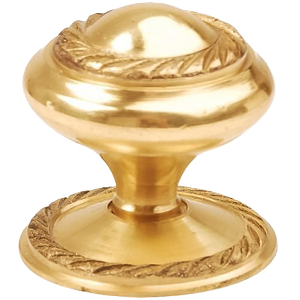Golden Grace Polished Brass Finish Georgian Cupboard Knob 50mm 10 Pack Image