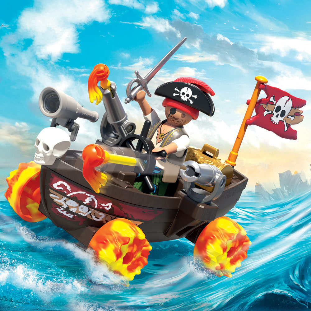 Playmobil Racing Pirate Boat Playset Image 5