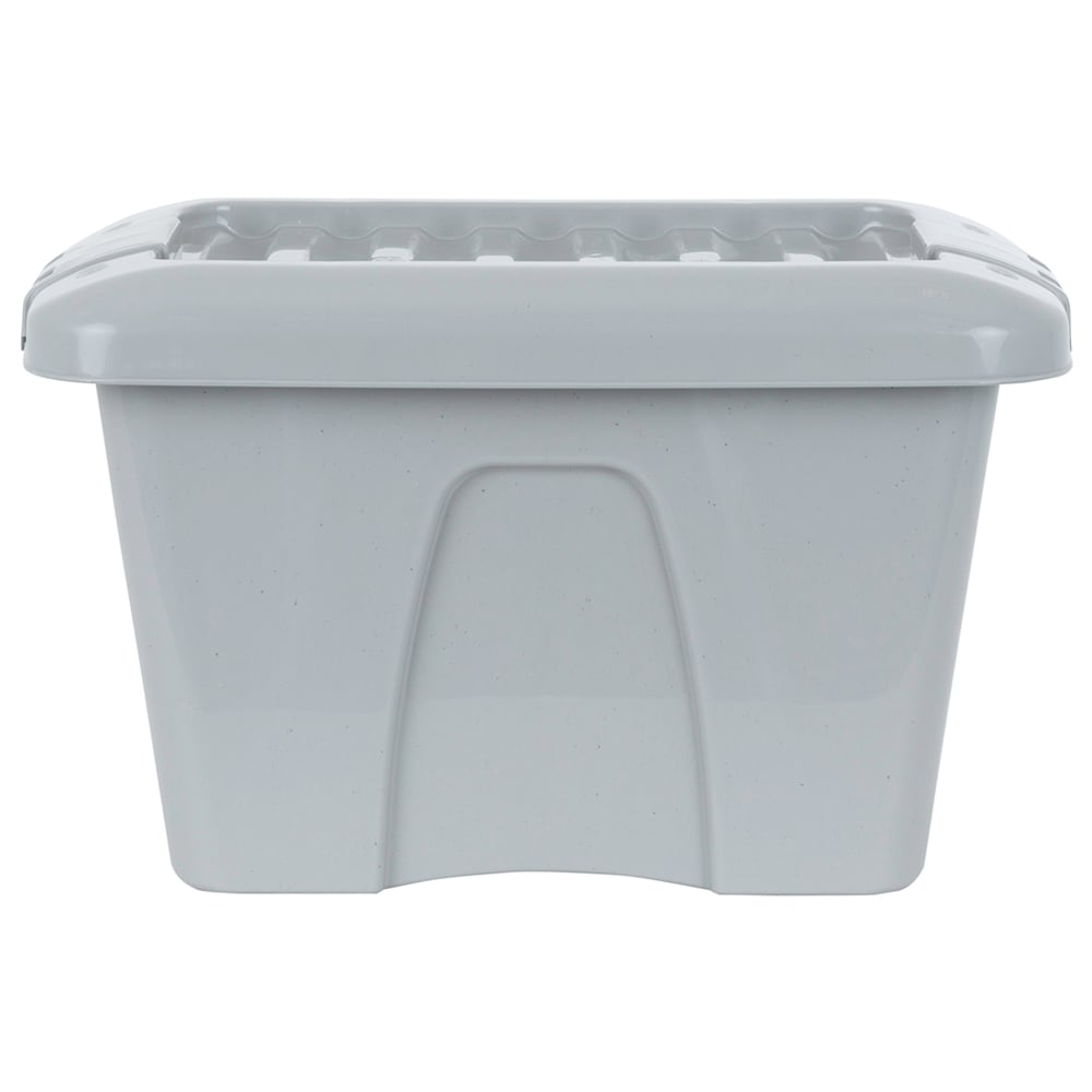 Wham 14L Soft Grey Home Upcycle Storage Box with Lid 5 Pack Image 3