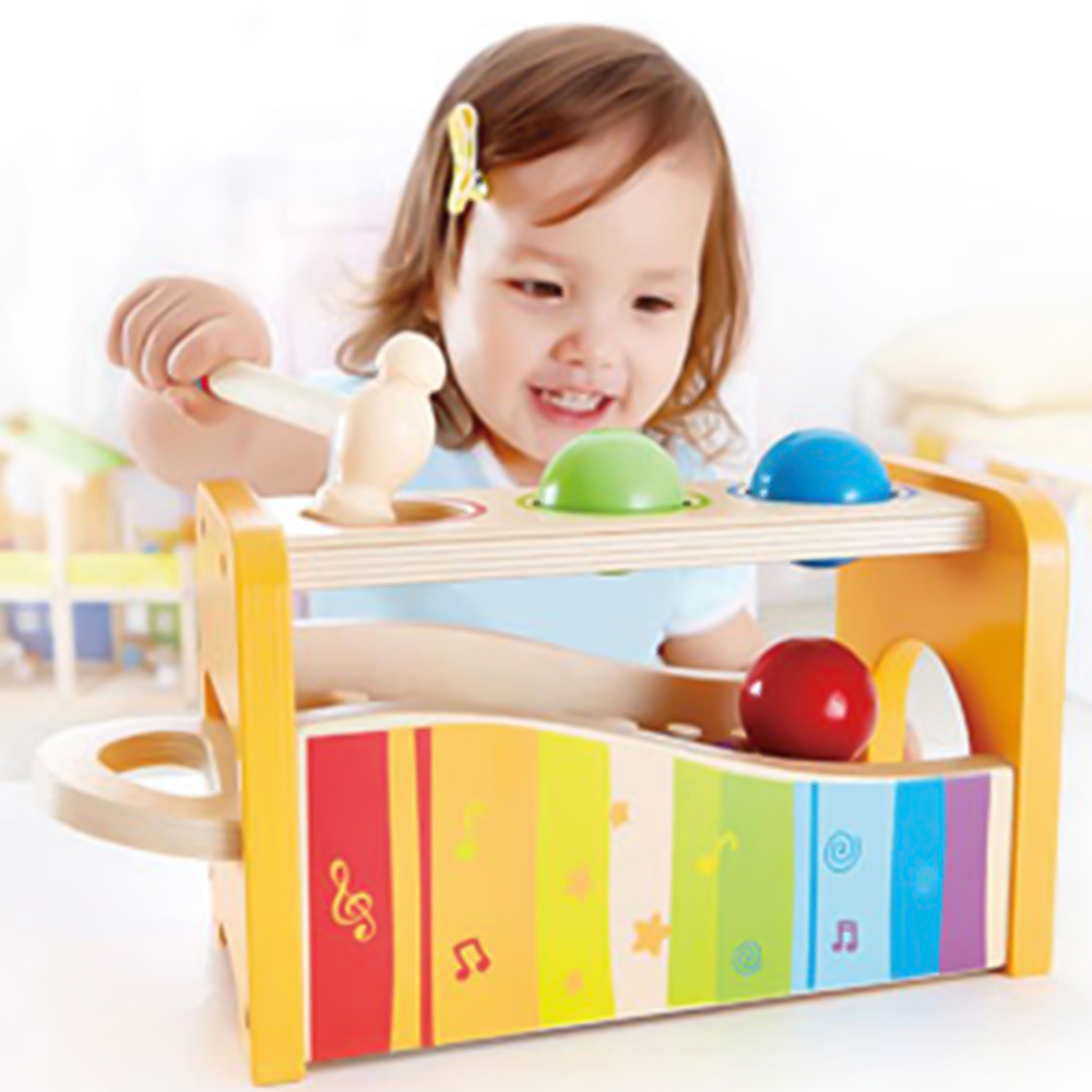Hape Kids Pound and Tap Play Bench Set Image 2