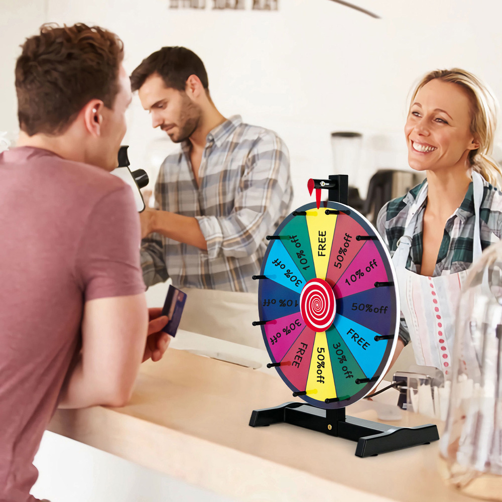 Costway Spinning Prize Wheel 38cm Image 2