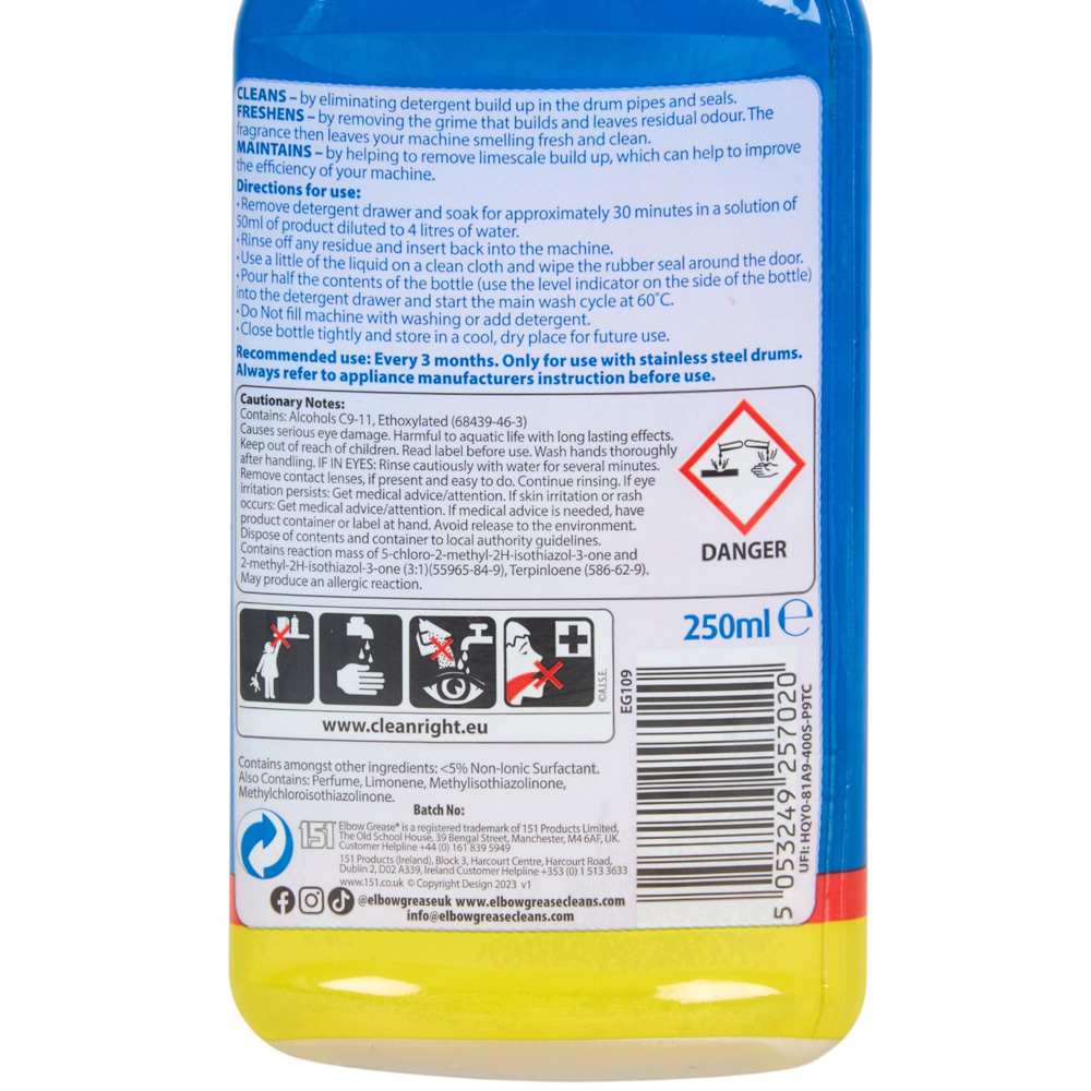 Elbow Grease Double Strength Washing Machine Cleaner Image 7