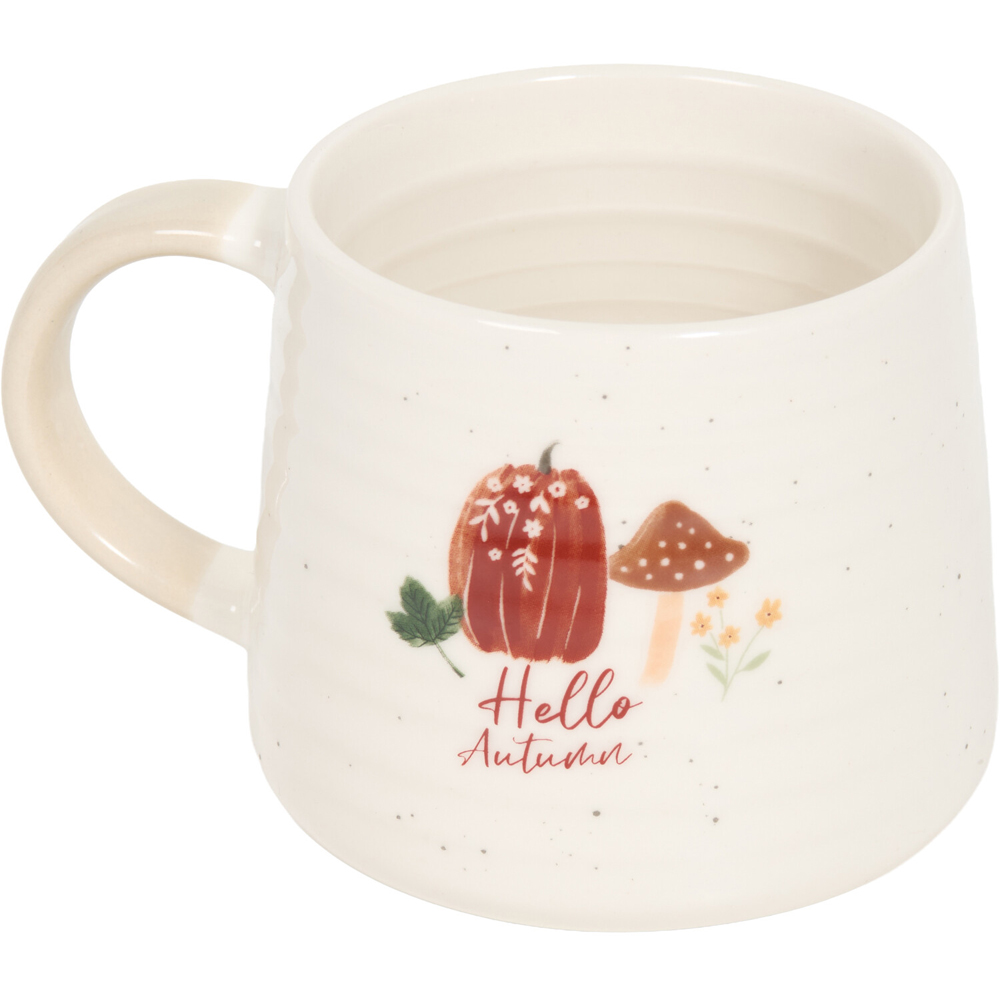 Autumn Print Ribbed Mug Image 4