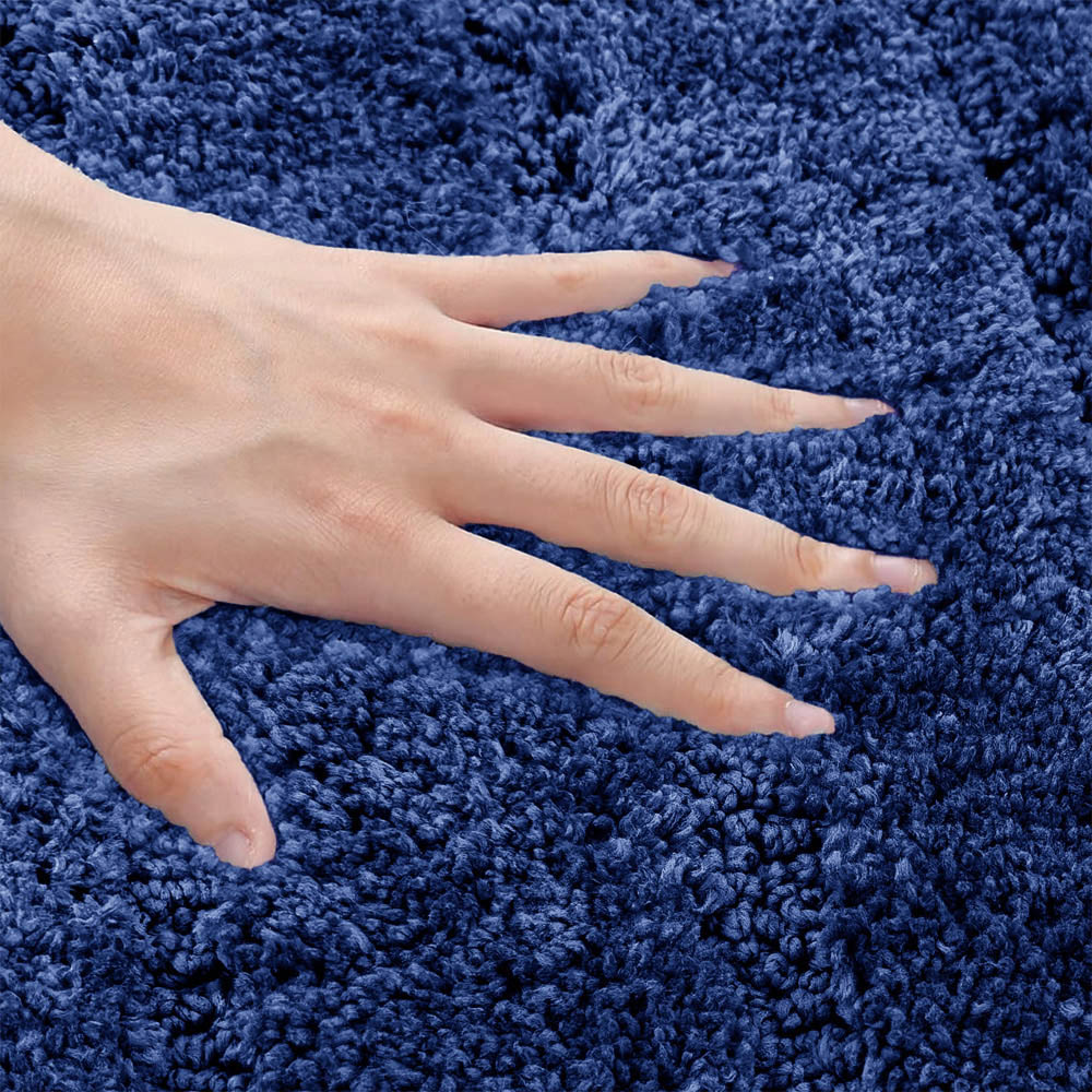 Velosso Knox Navy Bath Mat set Image 4