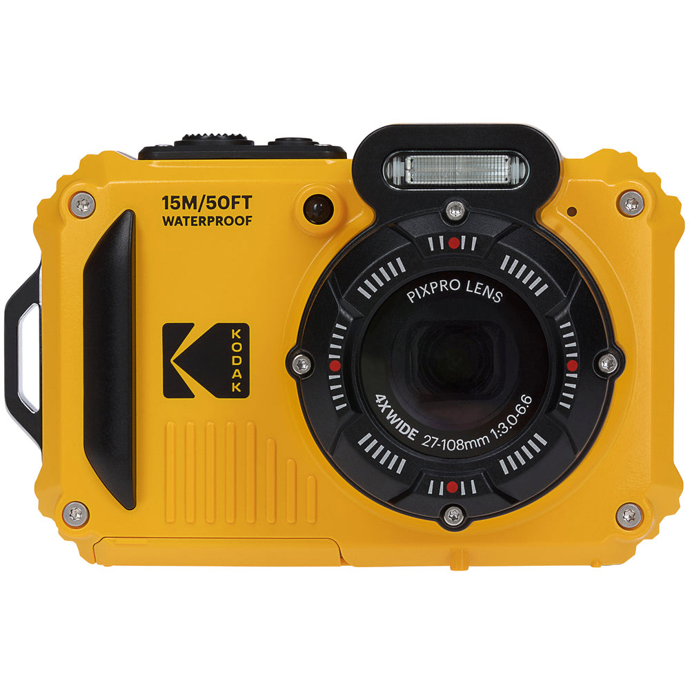 Kodak PIXPRO WPZ2 Yellow 4x Zoom Camera with 32GB MicroSD Card Image 2
