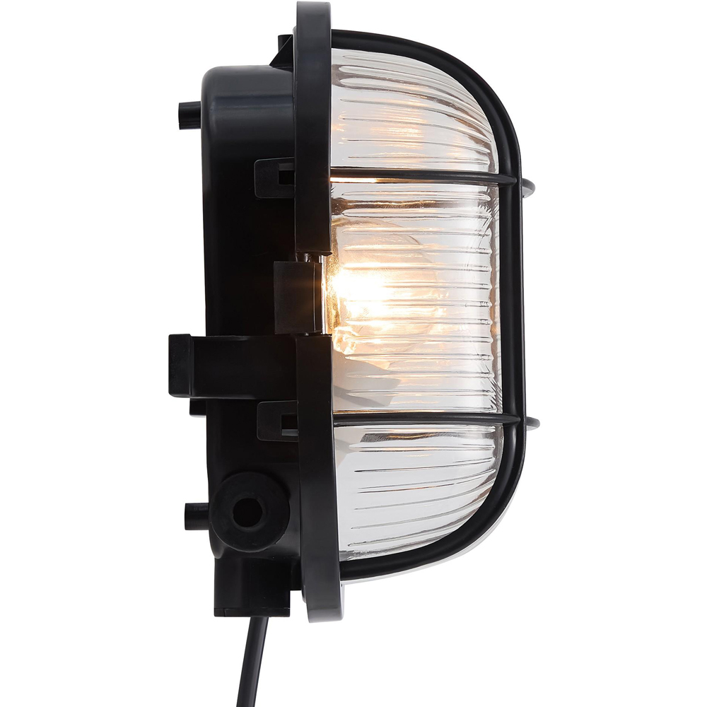 Nordlux Skotlampe Black Oval Outdoor Wall Light Image 3