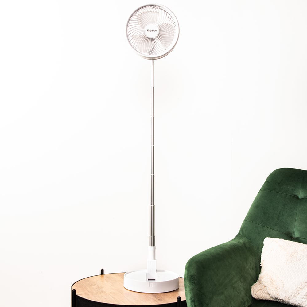 Samuel Alexander White Telescopic Cooling Fan 39 inch Image 2