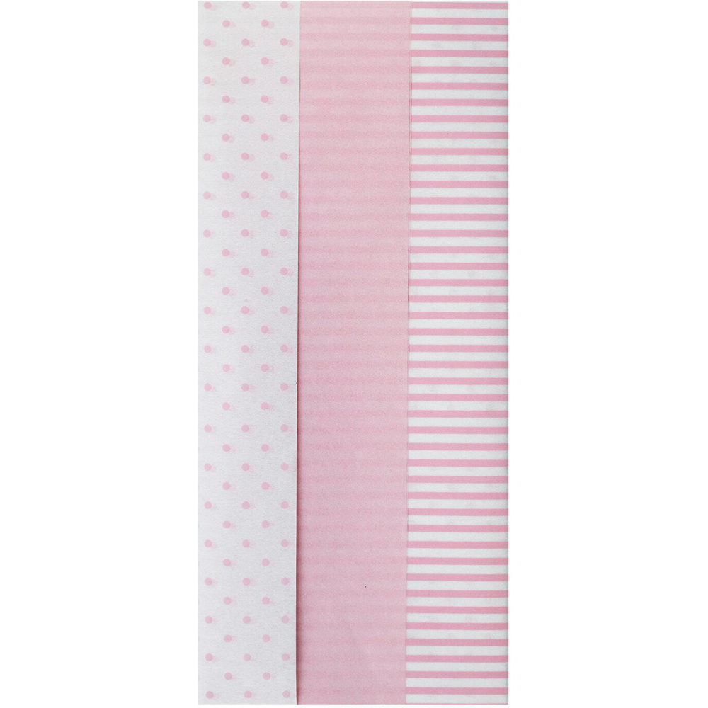 Pack of 6 Baby Pink Tissue Paper Image