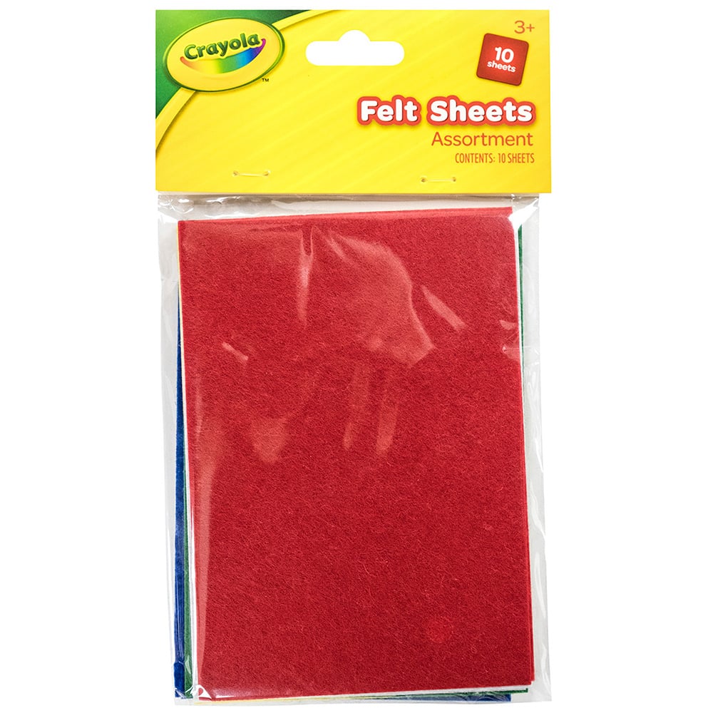 Pack of 10 Assorted Felt Sheets Image