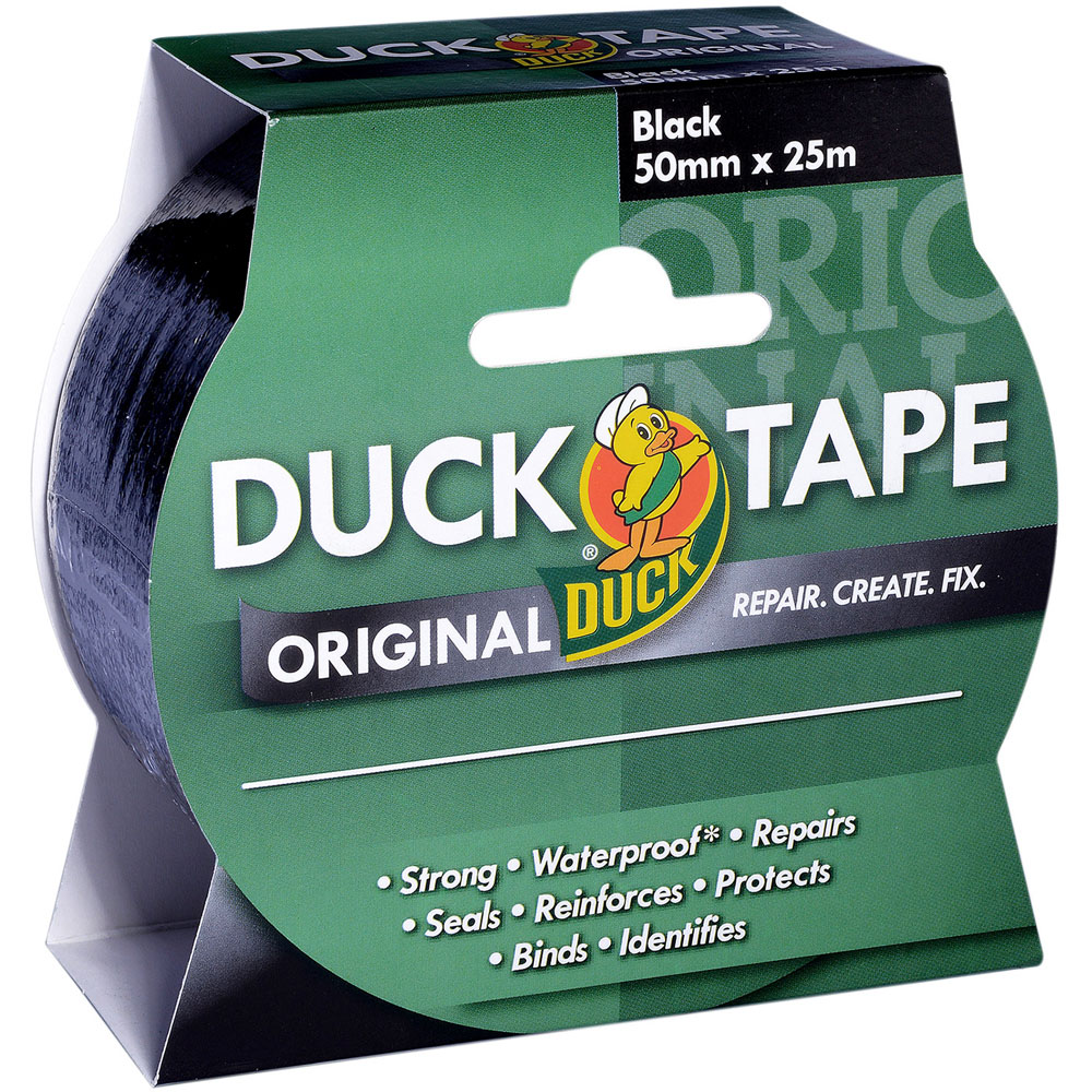 Duck Original Black Duck Tape 50mm x 25m Image 4