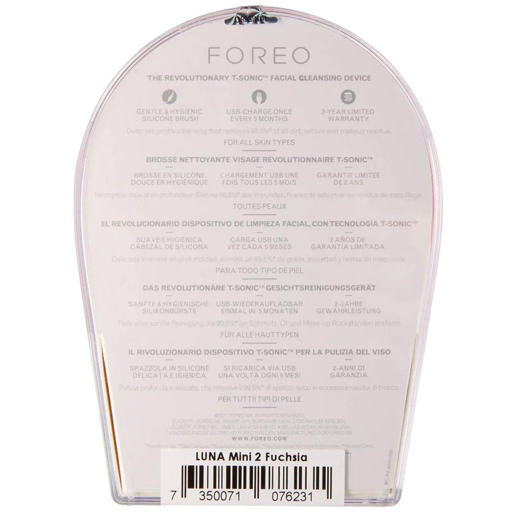 Foreo Luna Mini 2 Fuchsia Electric Facial Cleansing Brush Image 5