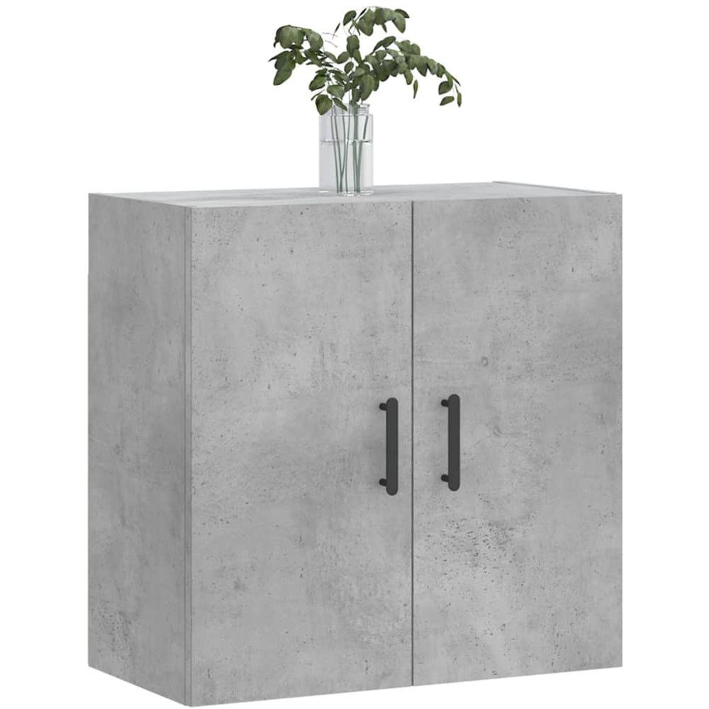 vidaXL 2 Door Concrete Grey Wall Cabinet Image 3
