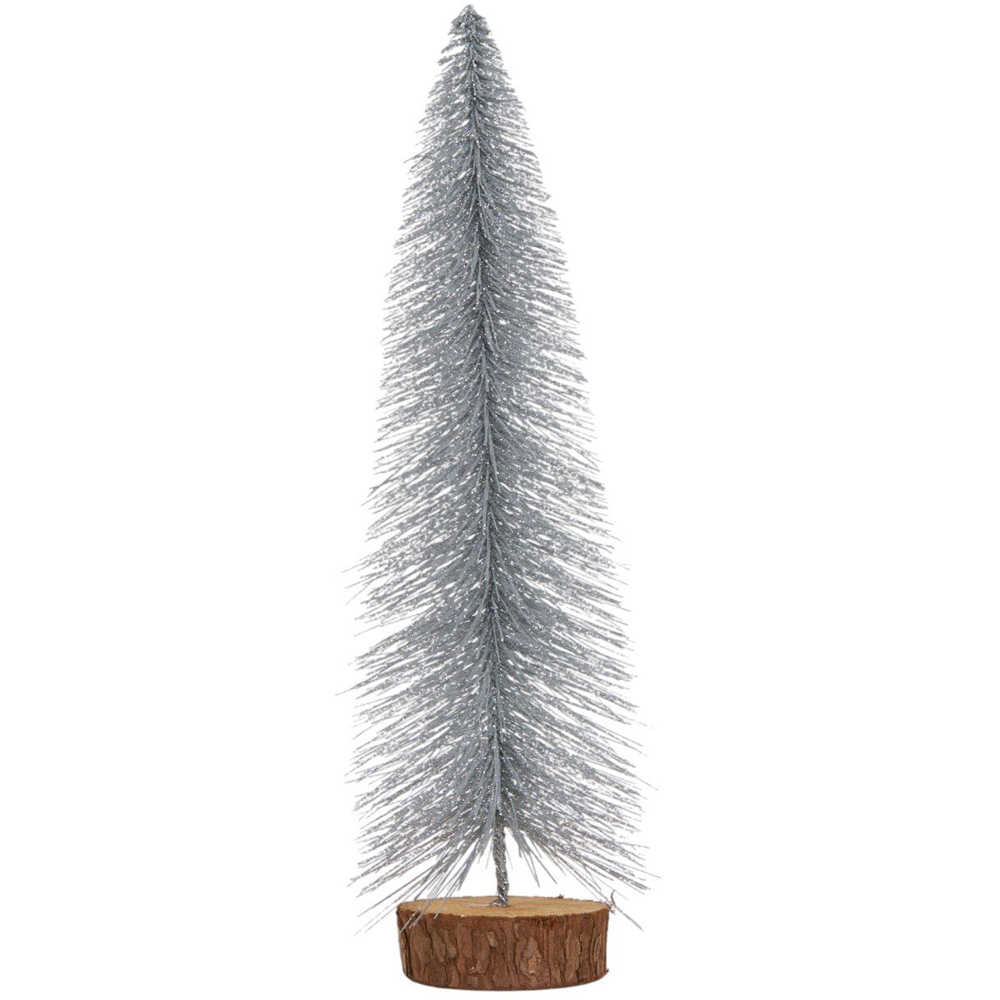 Traditonal Glitter Christmas Tree Image 4