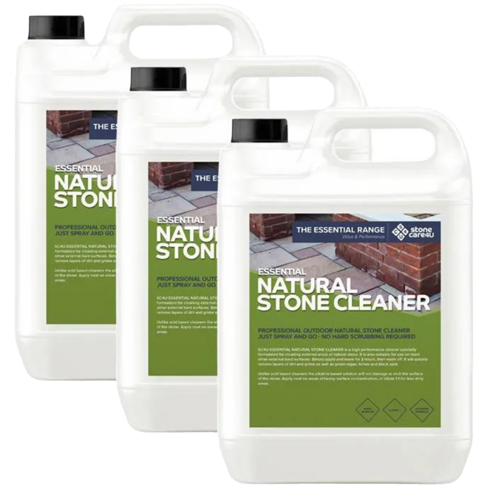 StoneCare4U Essential Natural Stone Cleaner 5L 3 Pack Image 1