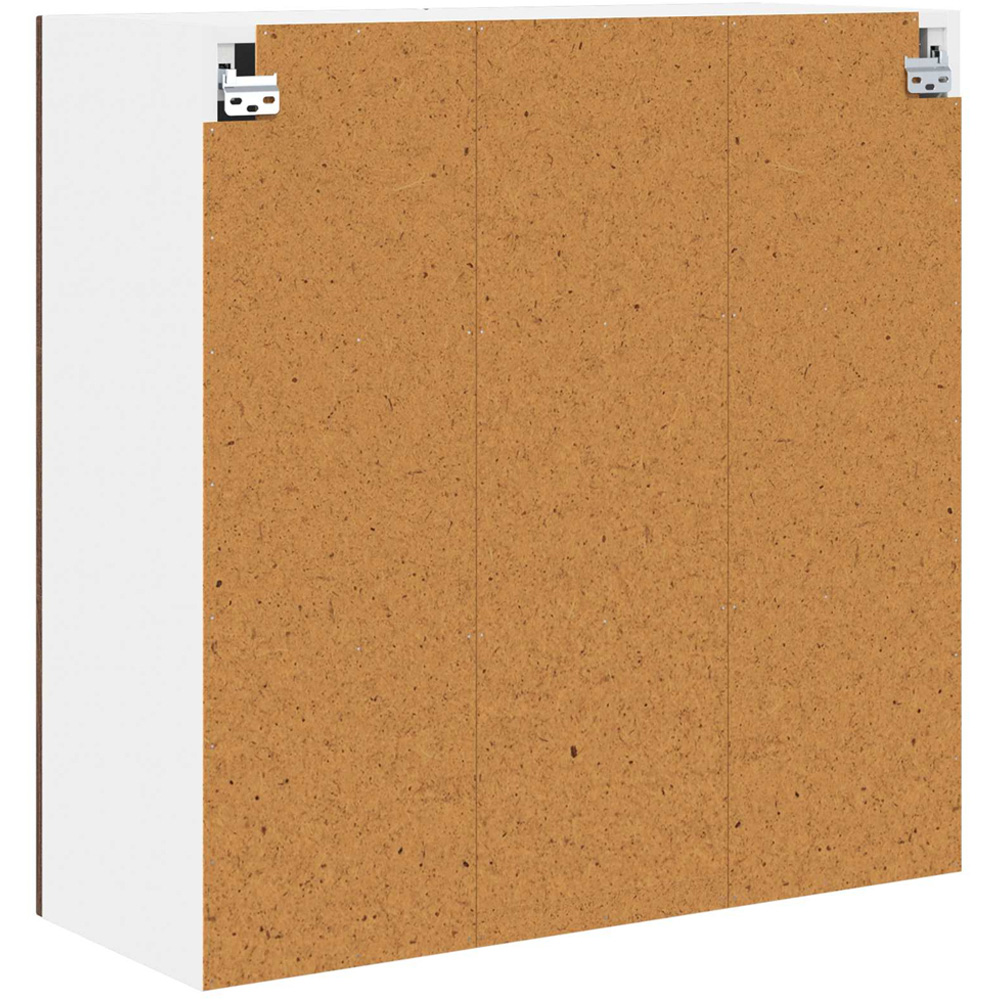 vidaXL 2 Glass Door Brown Oak Kitchen Wall Cabinet Image 7