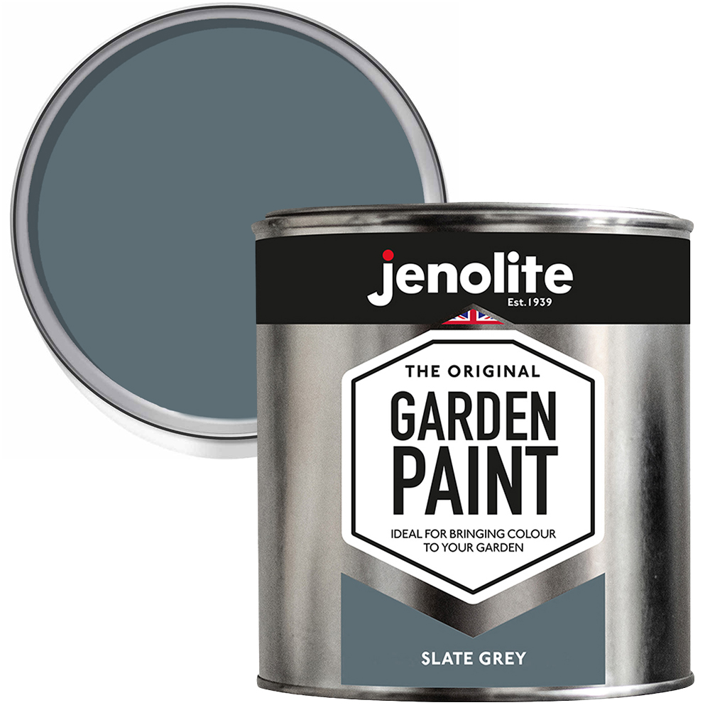 Jenolite Garden Paint Slate Grey 1L Image 1
