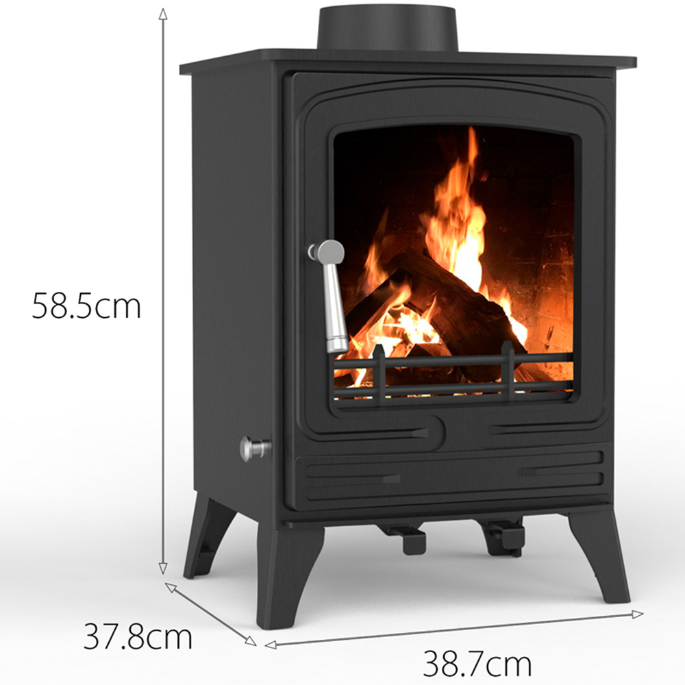RoyalFire Steel Eco Multifuel Stove 5kW with Firewood Starter Kit Image 9