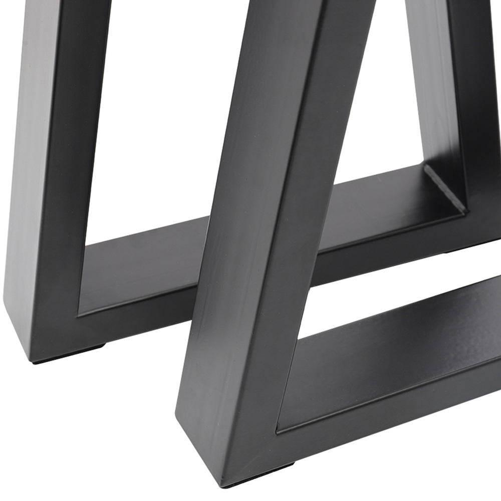 Living and Home 2 Pack Black Industrial Trapezoidal Iron Furniture Leg 35 x 40cm Image 4