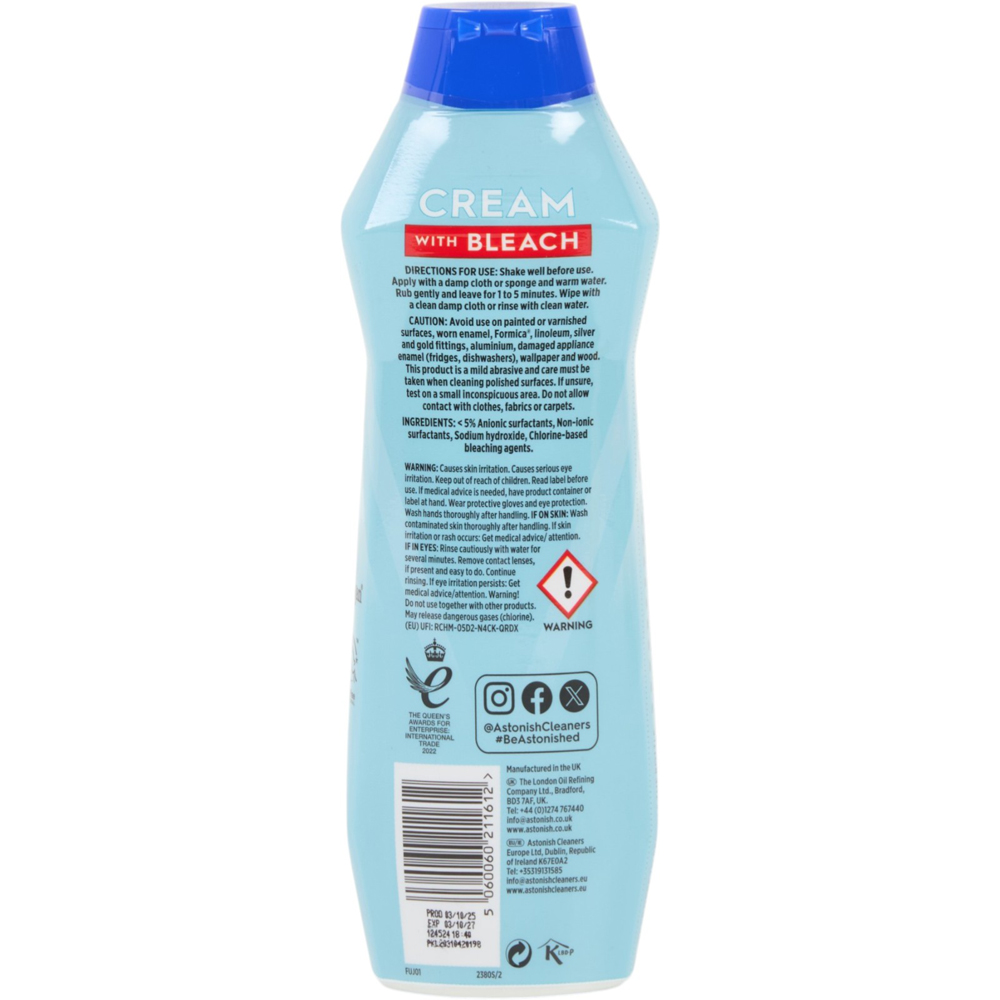 Astonish Cream Multi Purpose Cleaner 500ml Image 2