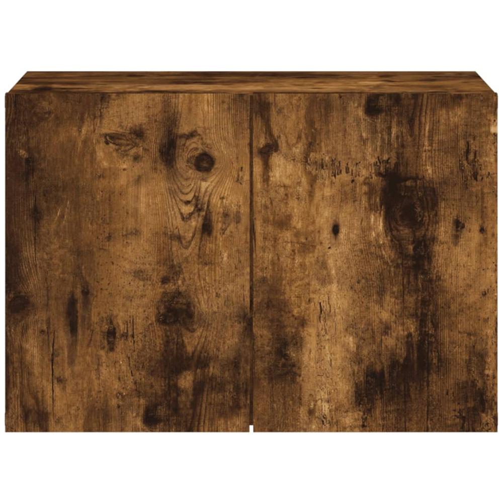 vidaXL 2 Door Smoked Oak Wall Mounted TV Cabinet Image 6