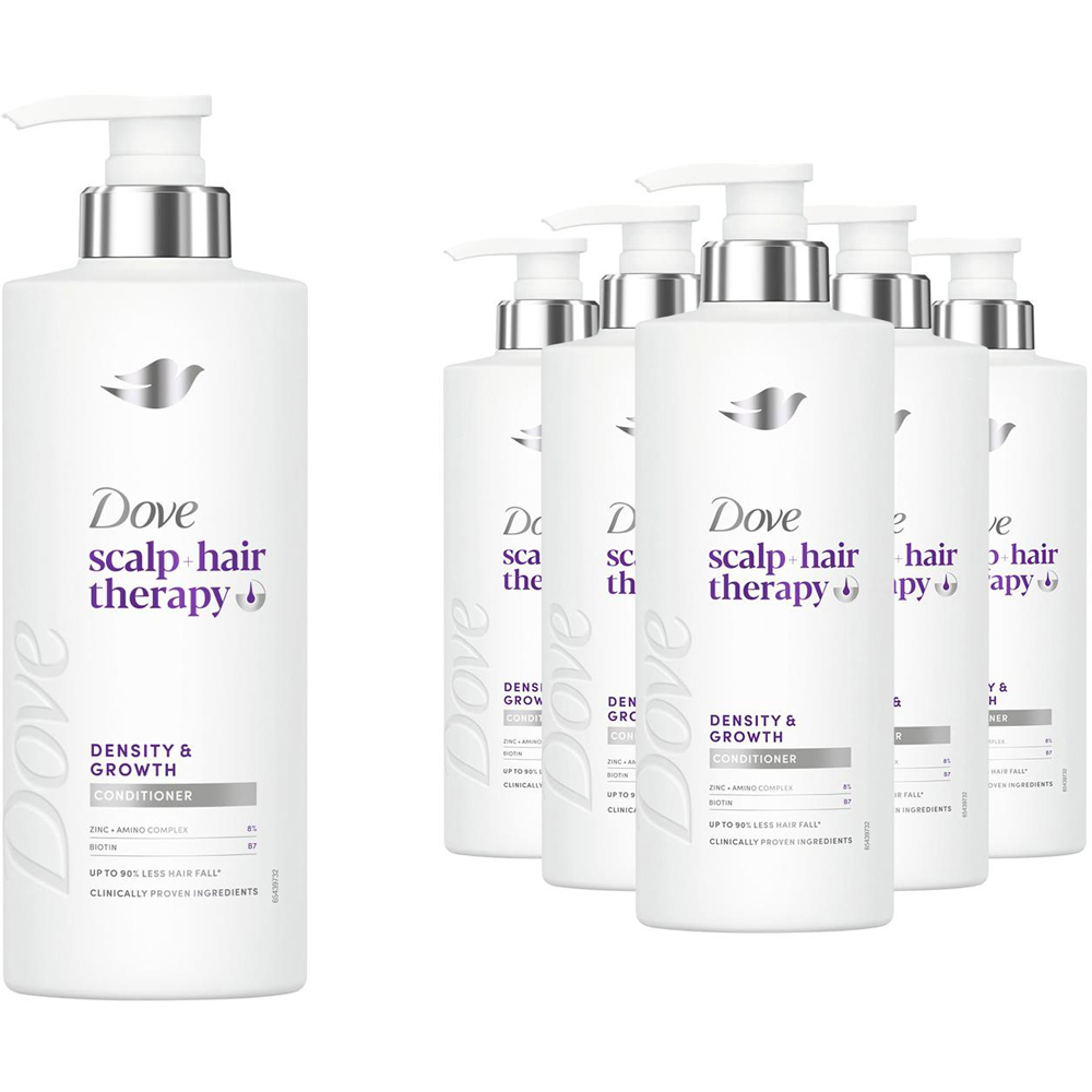 Dove Scalp+Hair Therapy Biotin and Zinc Density Growth Conditioner 400ml 6 Pack Image 1