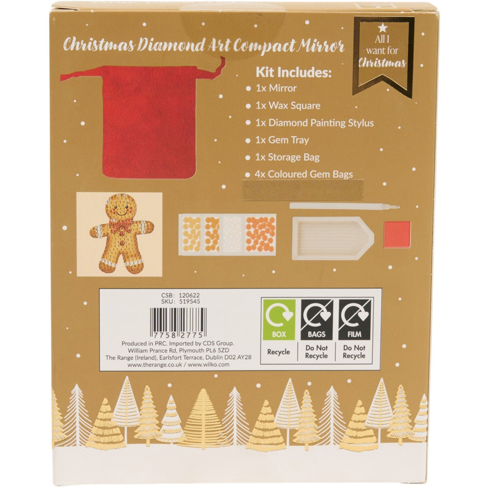 Christmas Diamond Art Compact Mirror Kit Image 7