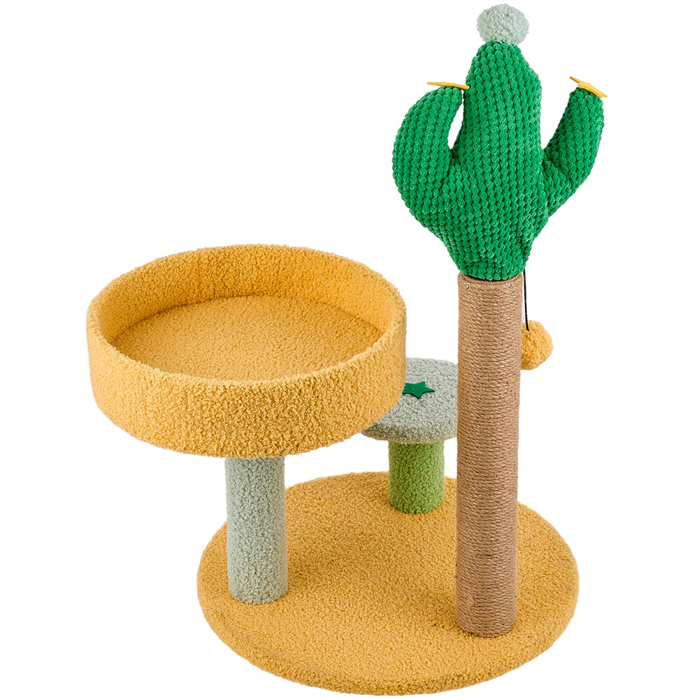H&O Direct Cactus Cat Tree with Sisal Scratching Post Image 3