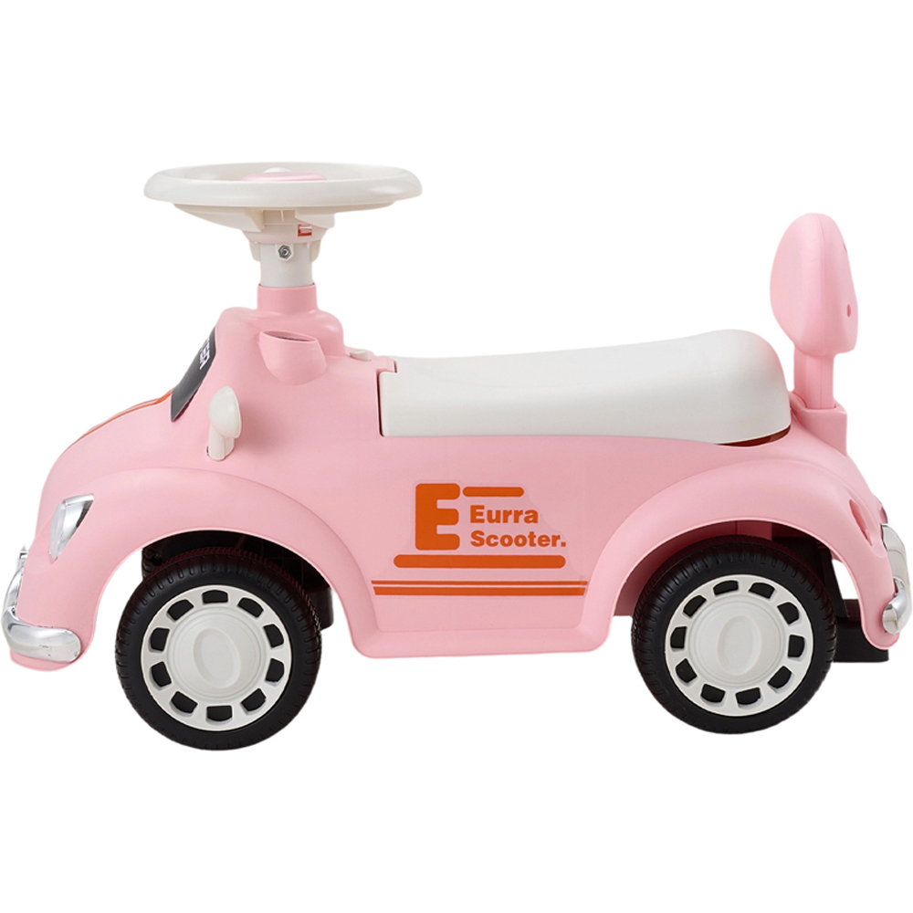 H&O Direct Pink Foot-to-Floor Kids Ride-On Car with Music Image 2