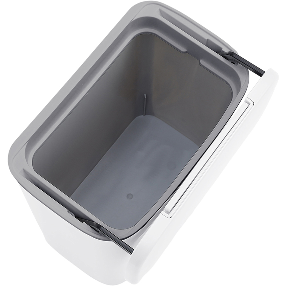 Living and Home White Wall Mounted Trash Can 9L Image 3