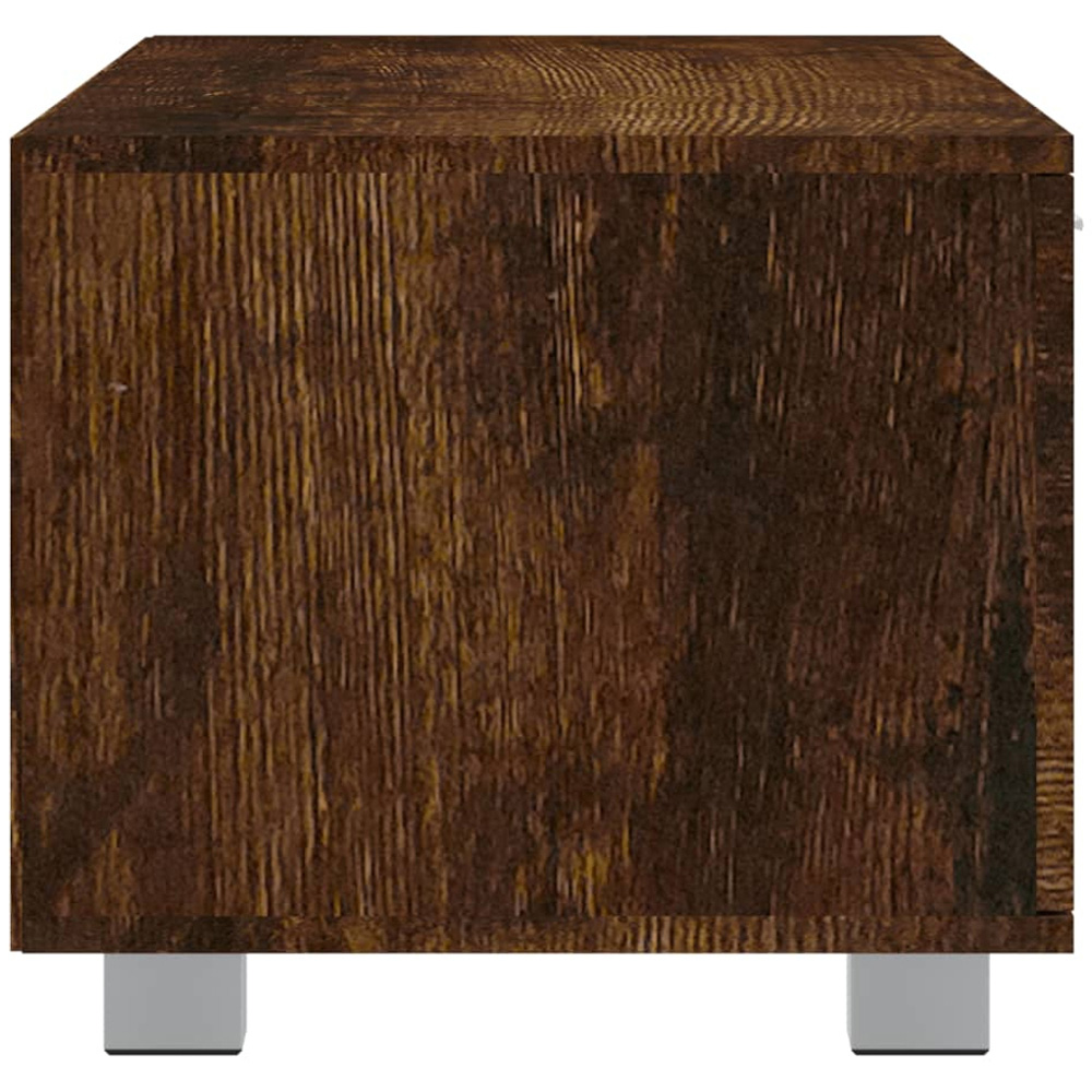 vidaXL 2 Door 2 Shelf Smoked Oak TV Cabinet Image 6